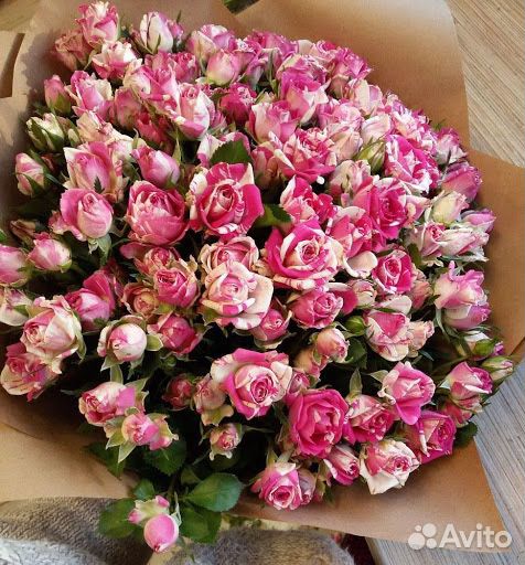Цветы в Сочи.Букет из кустовых роз купить на Зозу.ру - фотография № 1