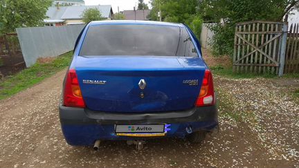 Renault Logan 1.4 МТ, 2009, седан, битый