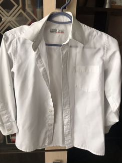 Рубашка белая размер 122-128 (7-8лет)