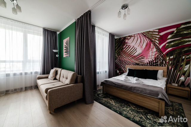 

1-к. квартира, 40 м², 2 кровати