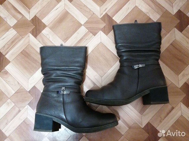 Зимние женские сапоги 38 натуральная кожа