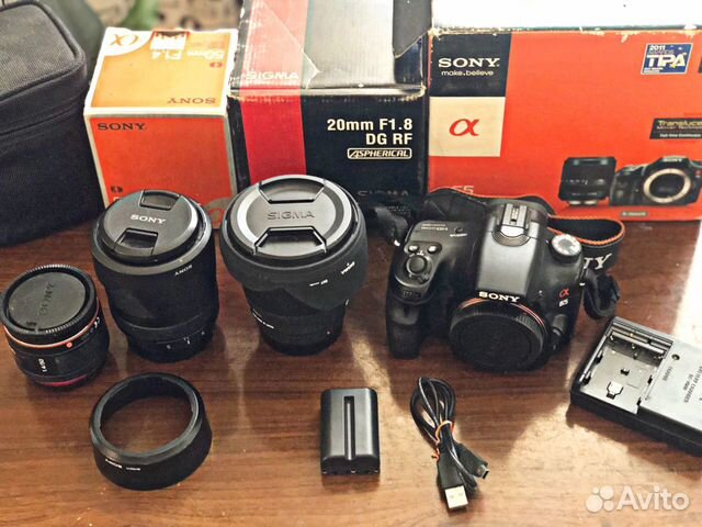 Зеркальный фотоаппарат, объективы Sony