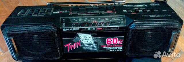 Sharp WQ-T281Z(BK) twin магнитофон шарп