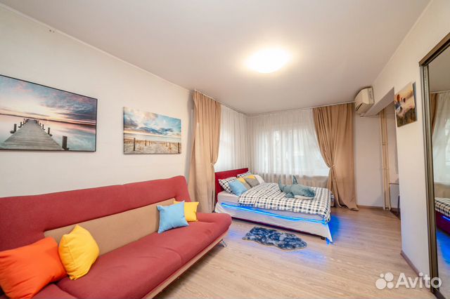 

1-к. квартира, 32 м², 2 кровати
