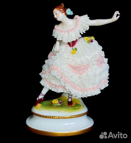 Фарфоровая балерина, кружевной фарфор