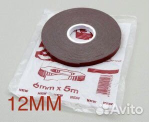 Скотч 3м двухсторонний 12мм х 5М
