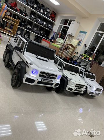 Электромобиль детский Mersedes Benz G63 гелик новы