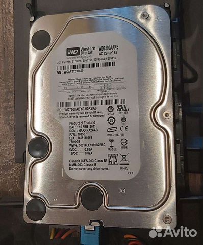 Жёсткий диск Western Digital 750 GB