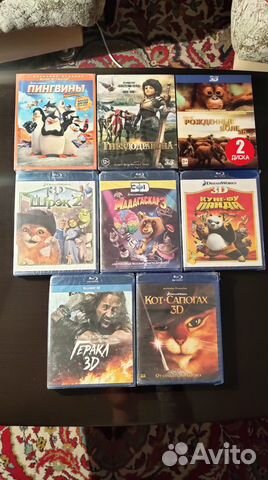 Фильмы и мультфильмы на BlueRay