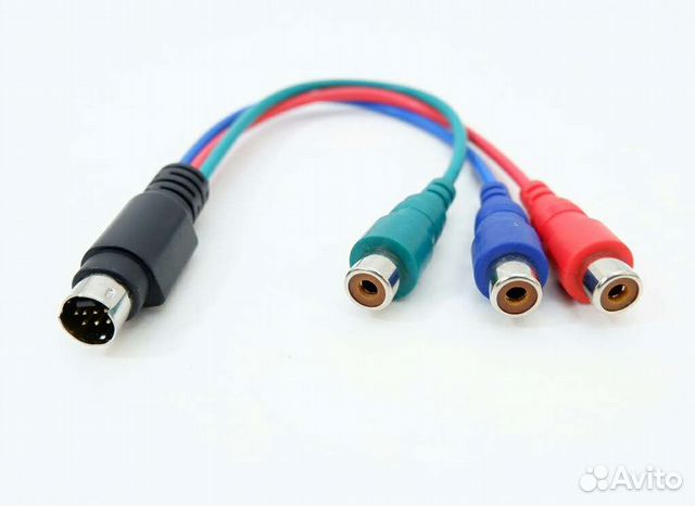 Переходник 3RCA(G)(RGB) -svhs 7PIN