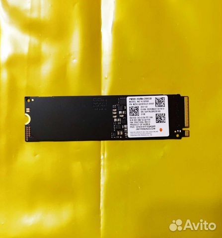 SSD Samsung PM991 PCIe NVMe M.2 256 GB