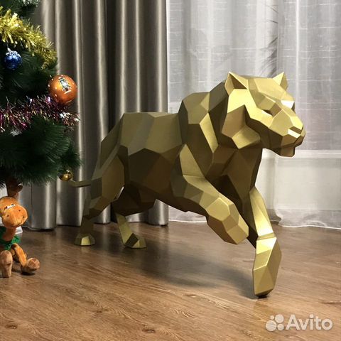 Скульптура «Тигр» из металла