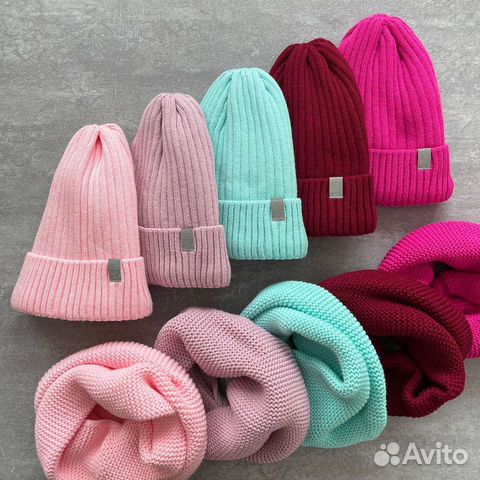 Шапка тыковка трюфель (флисовый подклад)