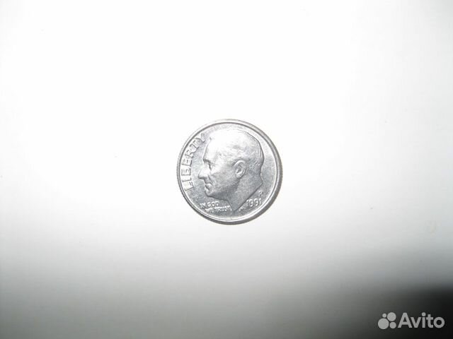 Монета ONE dime liberty (перевёртыш)