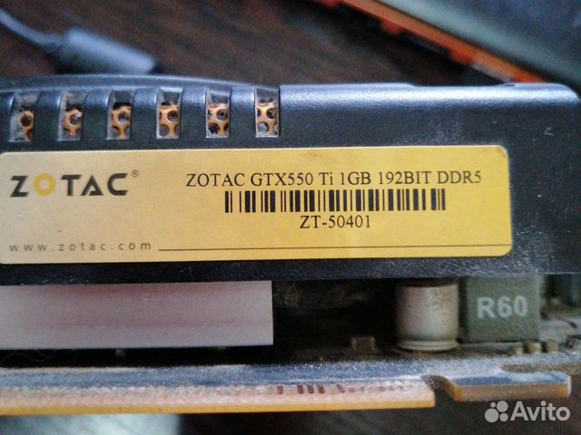 Видеокарта zotac gtx550ti