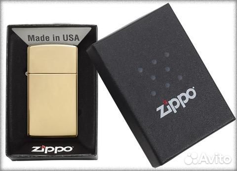 Зажигалка Zippo 1654B Slim Оригинал Новая