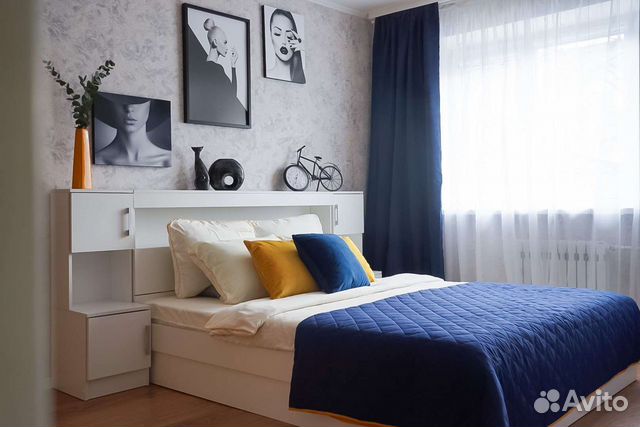 

1-к. квартира, 34 м², 2 кровати