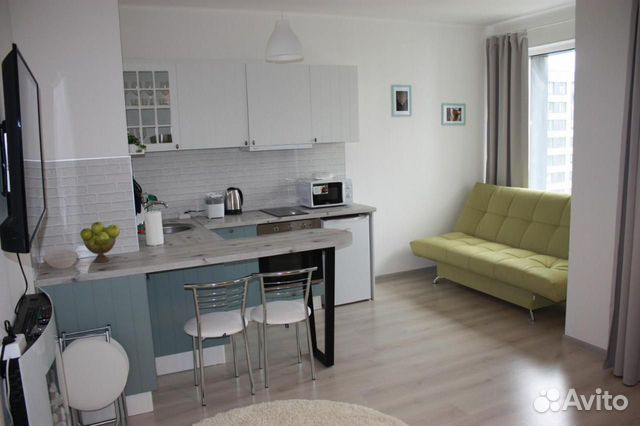 

Квартира-студия, 28 м², 2 кровати