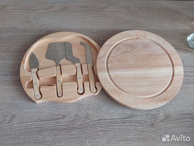 Доска для сыра с ножами новая