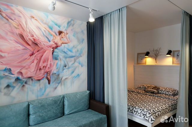 

1-к. квартира, 43 м², 2 кровати