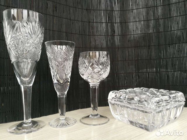 Хрусталь - Фужеры, бокалы, рюмки СССР