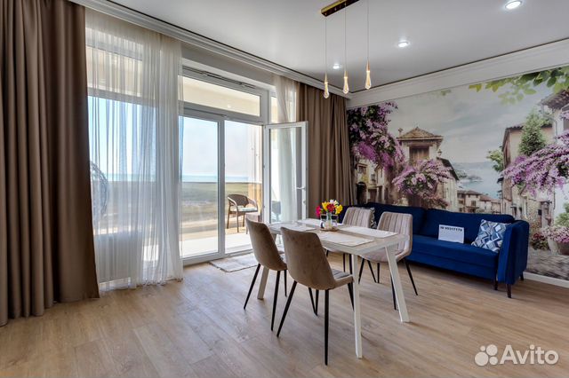 

1-к. квартира, 60 м², 2 кровати