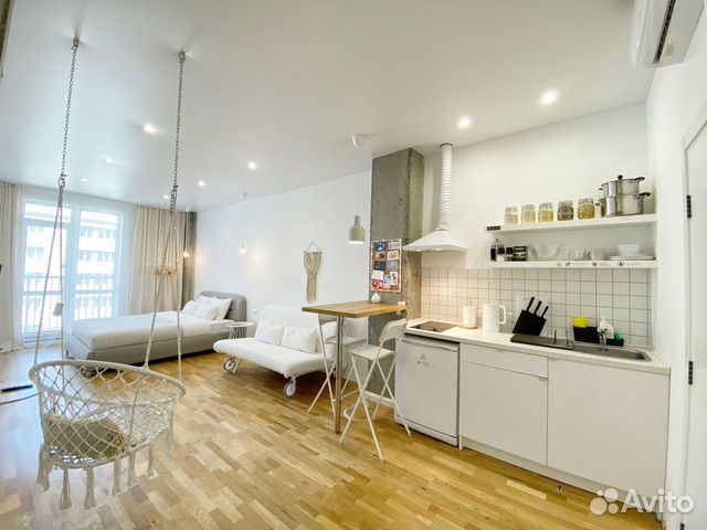 

Квартира-студия, 35 м², 2 кровати