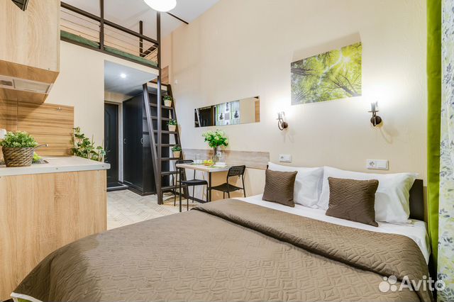 

Квартира-студия, 19 м², 2 кровати
