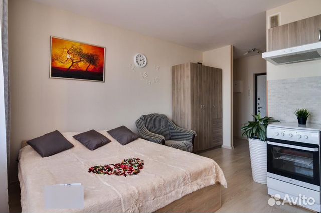 

Квартира-студия, 25 м², 2 кровати