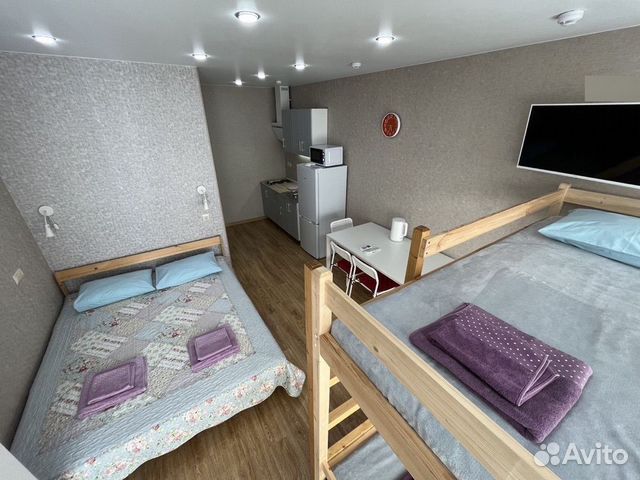 

Квартира-студия, 30 м², 2 кровати