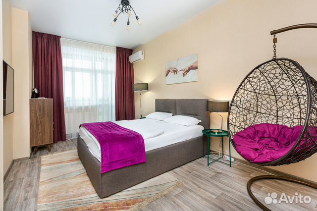 

1-к. квартира, 46 м², 2 кровати