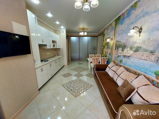 

1-к. квартира, 46 м², 2 кровати