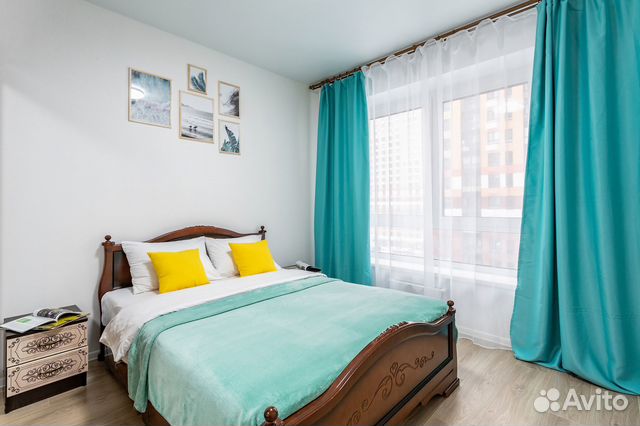

1-к. квартира, 40 м², 2 кровати