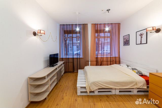 

1-к. квартира, 35 м², 3 кровати