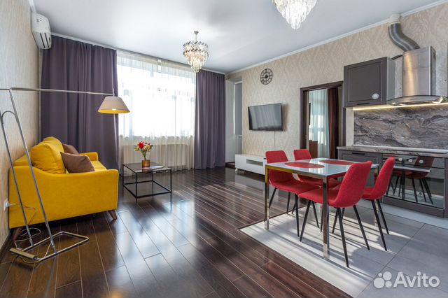 

1-к. квартира, 64 м², 2 кровати