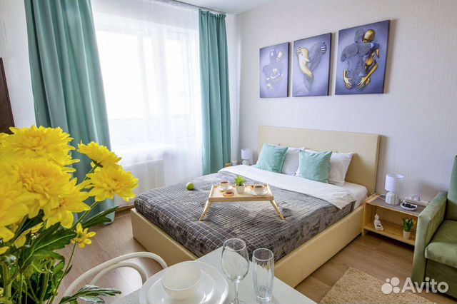 

Квартира-студия, 26 м², 2 кровати