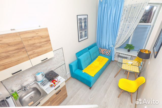 

Квартира-студия, 25 м², 2 кровати