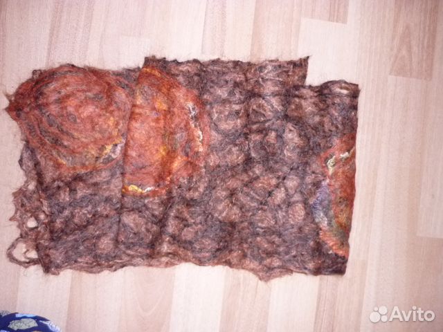 Новый шарф из валяной шерсти, авторская работа