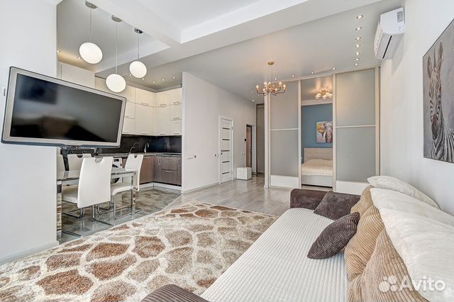 

1-к. квартира, 46 м², 2 кровати