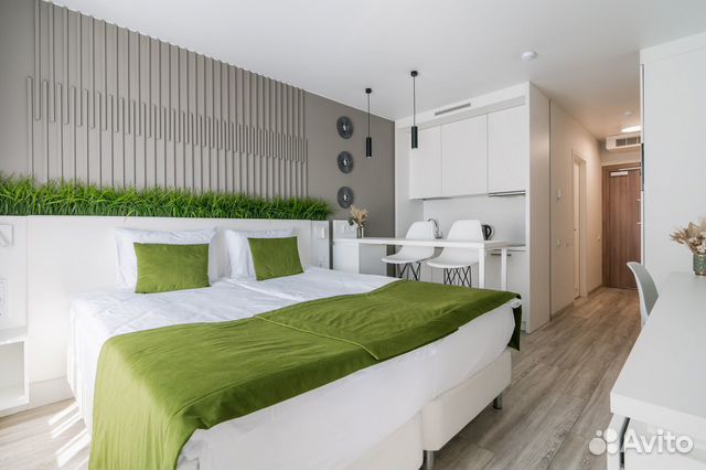 

Квартира-студия в апарт-отеле, 24 м², 1 кровать