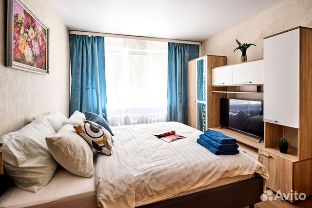 

1-к. квартира, 40 м², 2 кровати