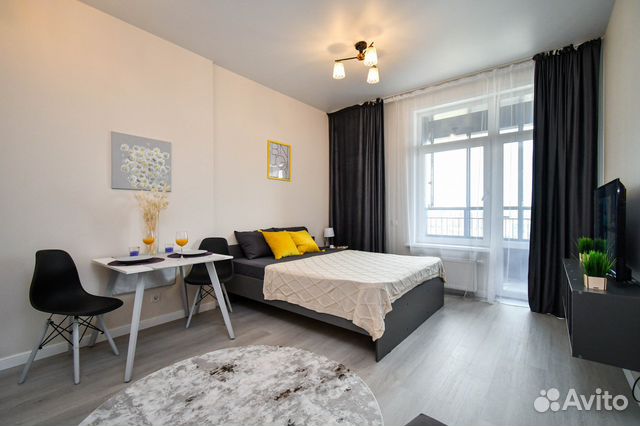 

Квартира-студия, 28 м², 2 кровати