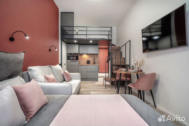 

Квартира-студия, 30 м², 3 кровати