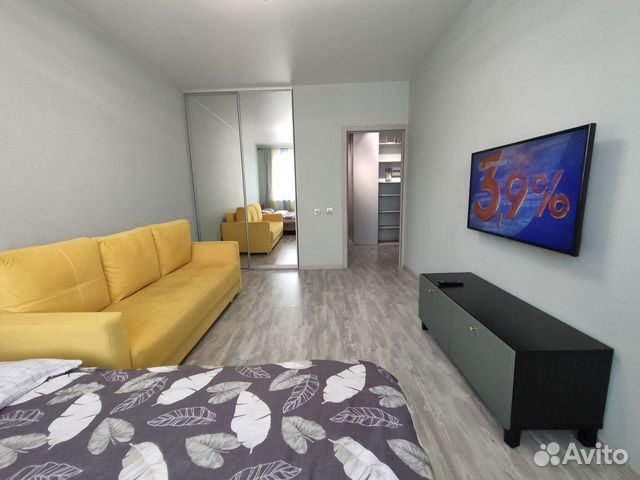

1-к. квартира, 45 м², 2 кровати