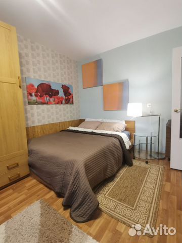 

1-к. квартира, 42 м², 3 кровати