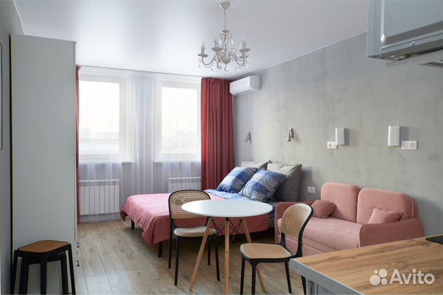 

Квартира-студия, 25 м², 2 кровати