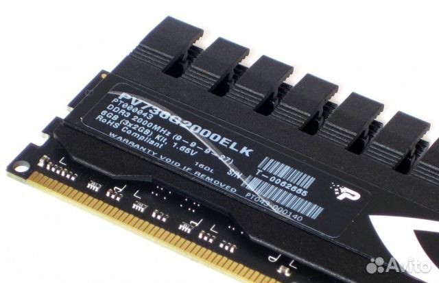 DDR3 2000 Mhz Patriot Memory PV736G2000ELK 3x2 Gb DDR3 2000 Mhz Patriot Memory PV736G2000ELK 3x2 Gb
