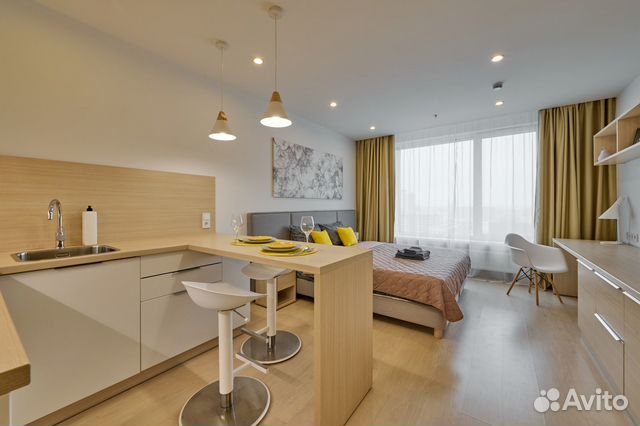 

Квартира-студия, 27 м², 1 кровать