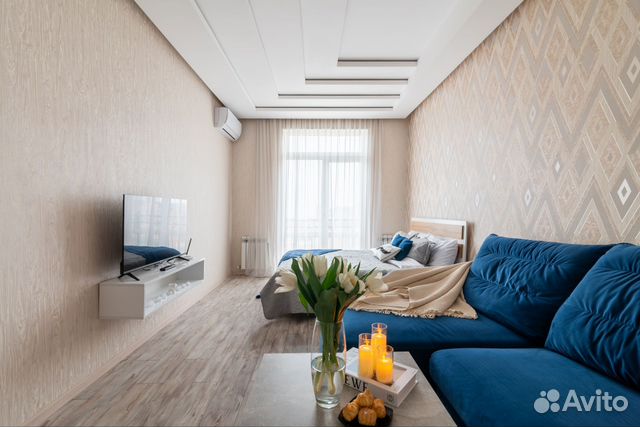 

1-к. квартира, 46 м², 2 кровати