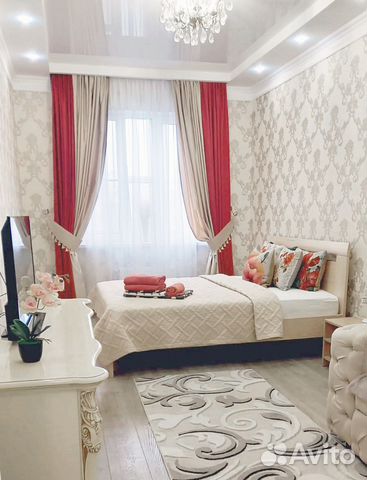 

1-к. квартира, 45 м², 2 кровати